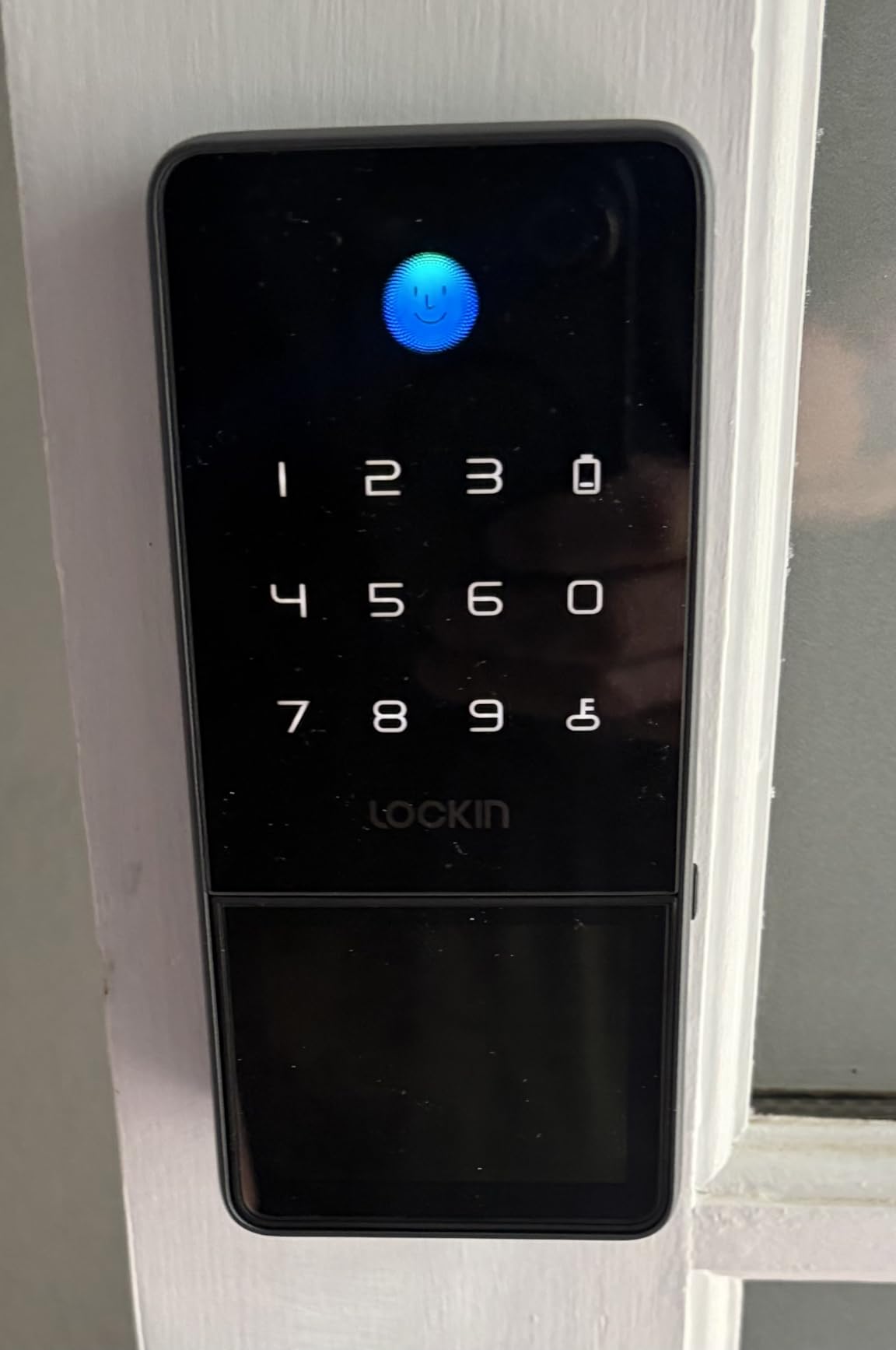Lockin Venoris Solar Face Smart Lock - Facial Recognition Keyless Entry Deadbolt - Solar Powered for Perpetual Battery Life - Built-in WiFi - Works with Apple Home, Alexa & Google Home - No Subscription customer photo 1