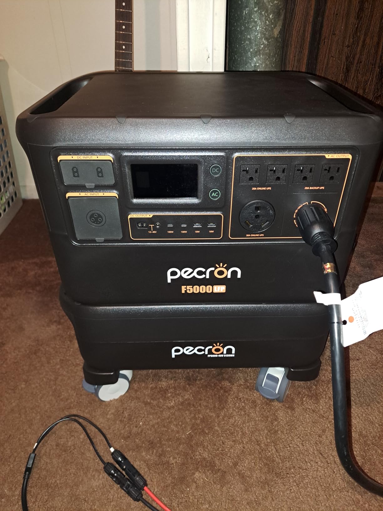 PECRON F5000LFP Power Station, 5120Wh Solar Generator with 7200W AC Output, 6400W Solar Input, 120V/240V Dual Voltage, Expandable to 35.8kWh, Essential LiFePO4 Battery for Emergency, Home Use, RV customer photo 1