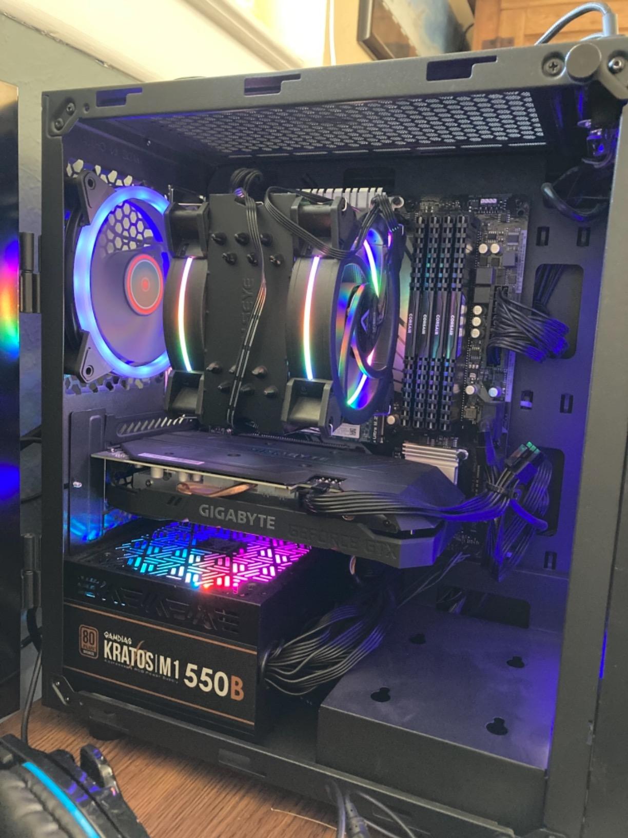 Skytech Gaming Storm Gaming PC, AMD Ryzen 5 5500 3.6GHz, NVIDIA RTX 5060 Ti 8GB VRAM, 1TB NVMe SSD, 16GB DDR4 RAM 3200, 650W Gold PSU, WI-FI 5, Windows 11, Desktop customer photo 1