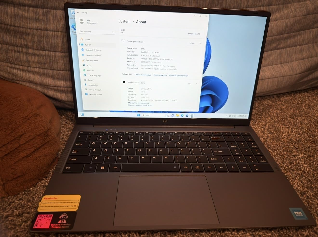 KAIGERR Light Gaming Laptop, AMD Ryzen R2544 Processor, 16inch Laptop Computer with 16GB DDR4 512GB SSD, Windows 11 Laptop with 1920P FHD Display, WiFi, USB3.2, Type_C customer photo 2