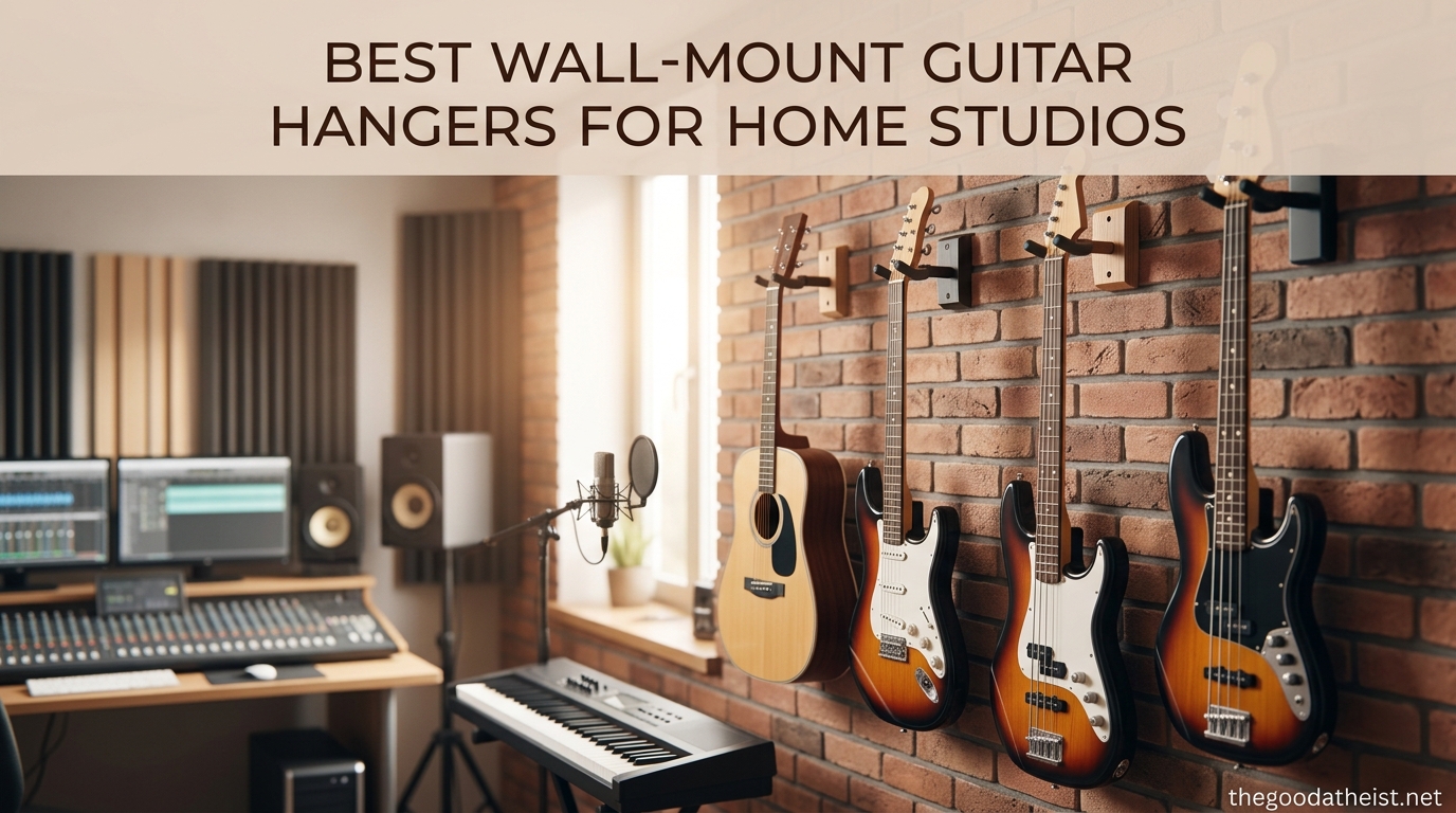 Best Wall-Mount Guitar Hangers for Home Studios