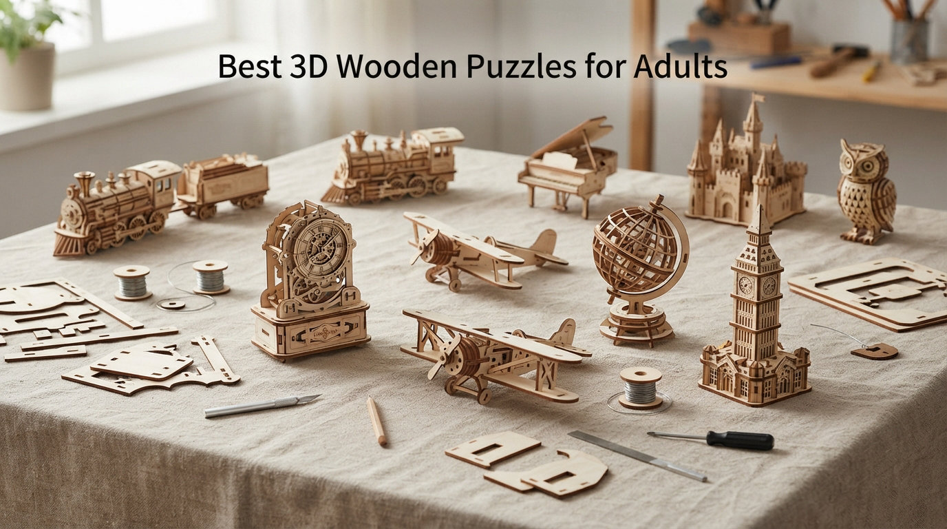 Best 3D Wooden Puzzles for Adults