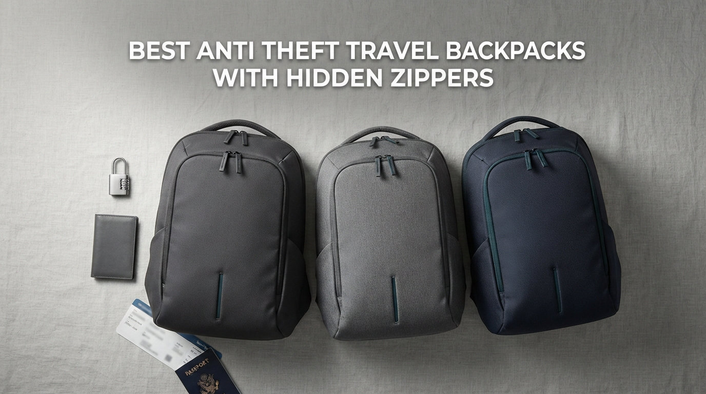Best Anti Theft Travel Backpacks with Hidden Zippers