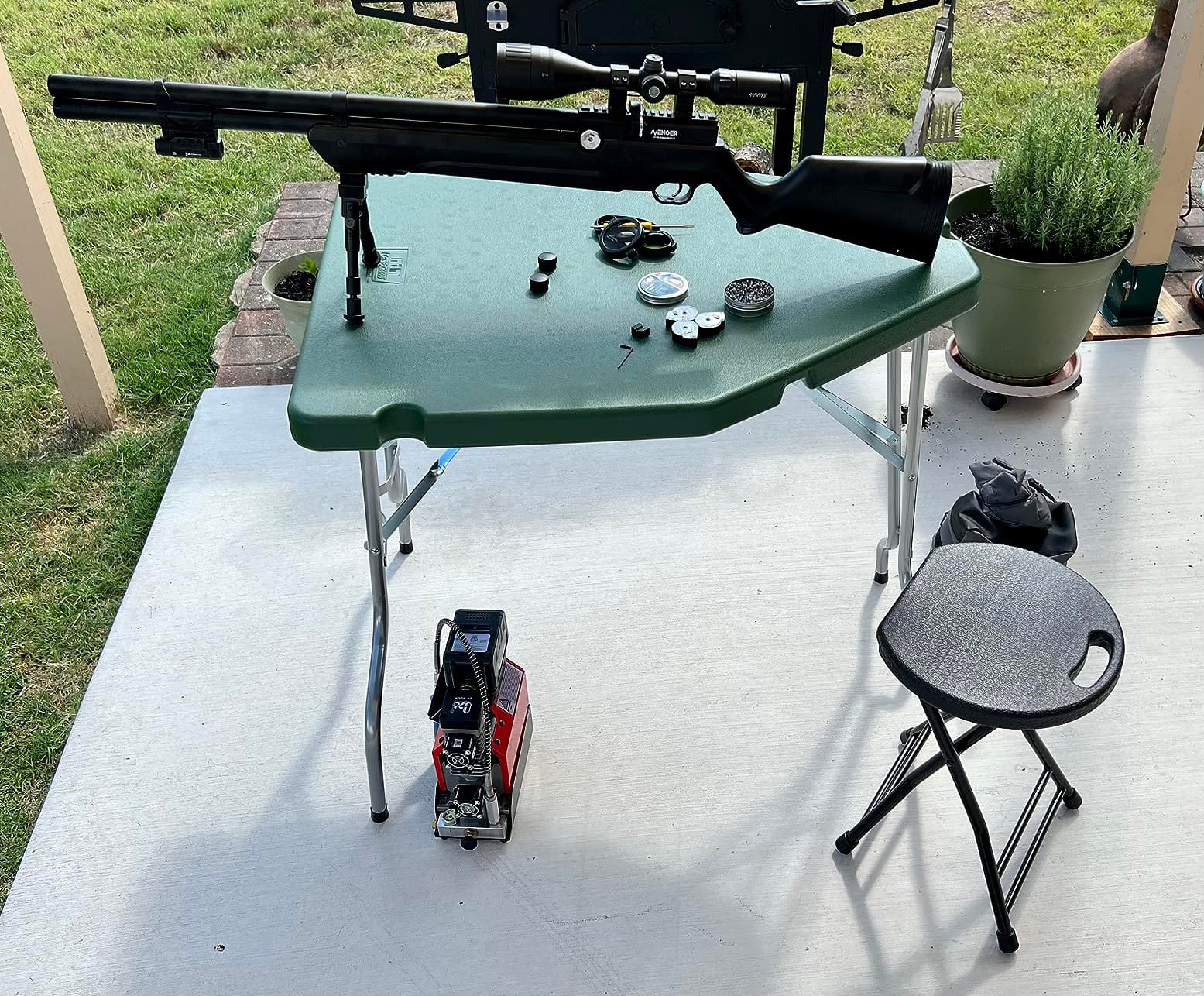 MTM PST-11 Predator Shooting Table, Portable Benchrest, Durable Molded Design, Shooting Platform, Target Shooting & Range Accessory, Green customer photo 1