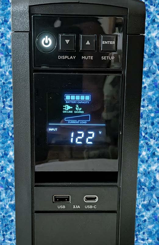 CyberPower CP1500PFCLCD PFC Sinewave UPS Battery Backup and Surge Protector | 1500VA/1000W, 12 Outlets, AVR, Mini Tower, UL Certified customer photo 2