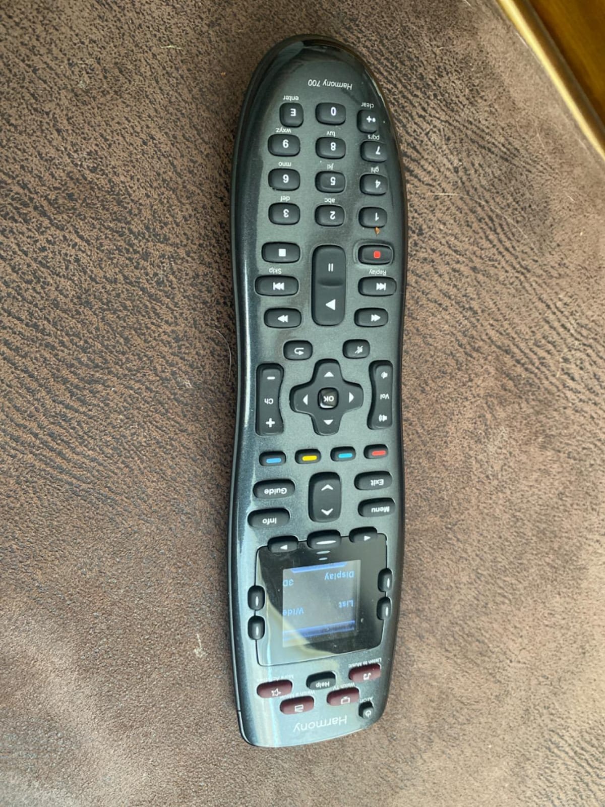 Logitech Harmony 700 Rechargeable Remote with Color Screen (Black) customer photo 1