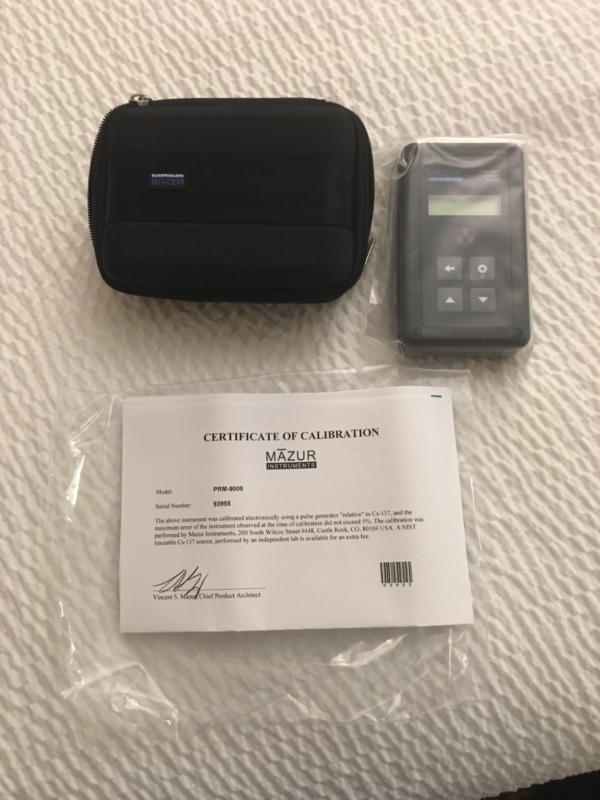 PRM-9000 Geiger Counter and Nuclear Radiation Contamination Detector and Monitor, 0.001 to 125 mR/hr Range, +/-10 Percent Accuracy customer photo 1