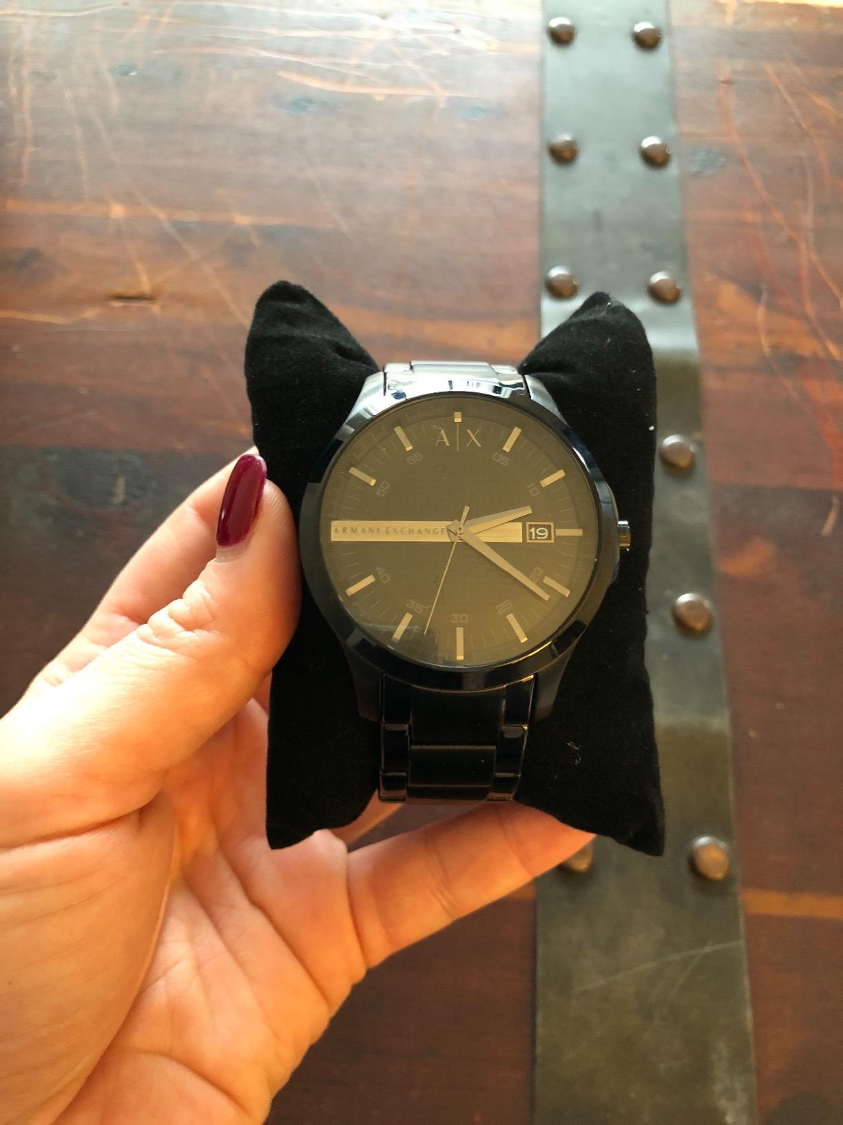 A|X Armani Exchange Men's Watch, Three-Hand Stainless Steel Watch for Men customer photo 2