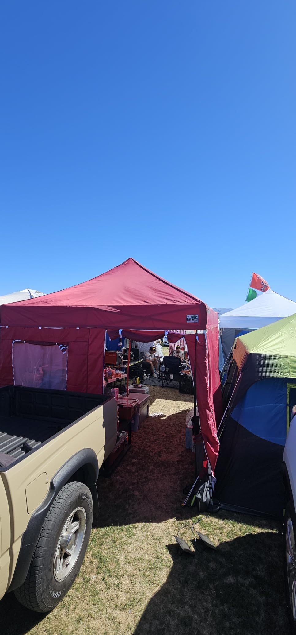 Eurmax USA 10x10 Pop Up Canopy Tent, Commercial Tent with Patented No-Tip Rolling Bag, 4 Zippered Removable Walls, UV & Water Resistant Canopy Top, Heavy Duty Outdoor Gazebo, Instant Shelter(White) customer photo 1