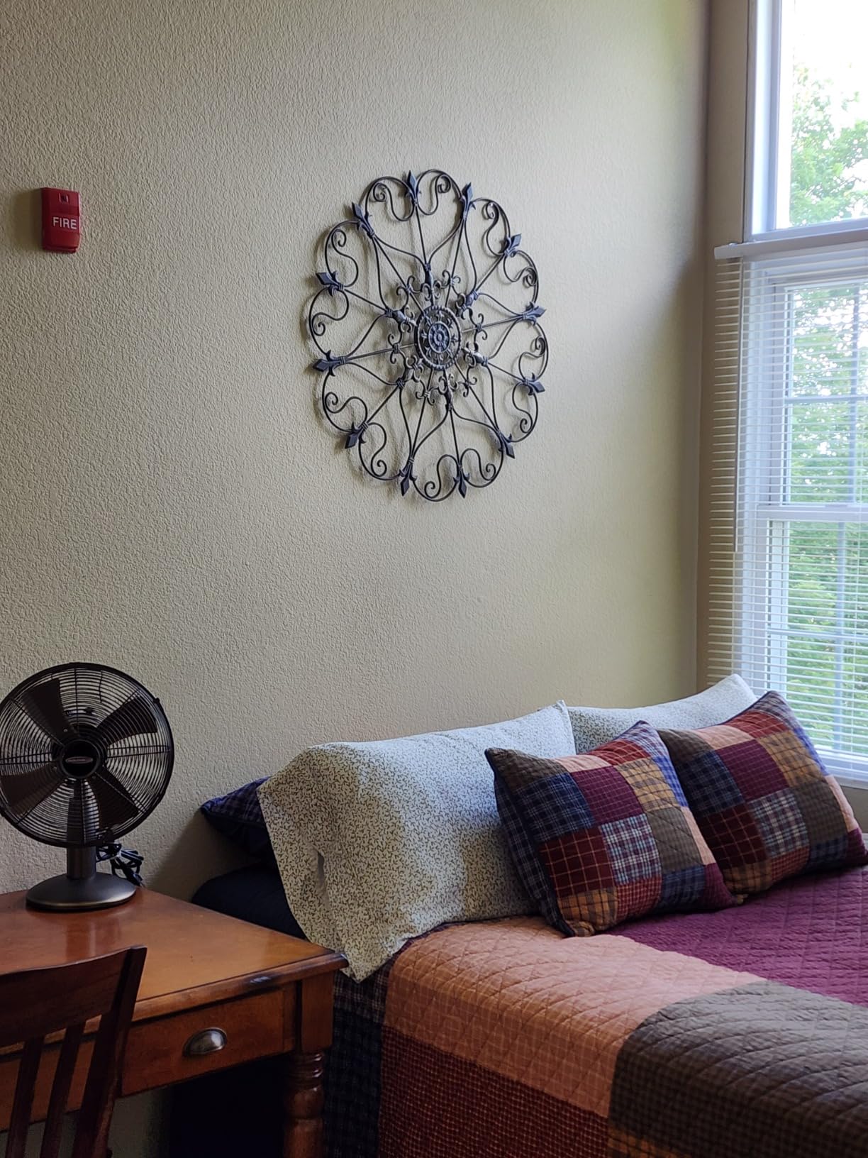 Large Metal Hand-painted Wrought Iron Medallion Wall Art 30