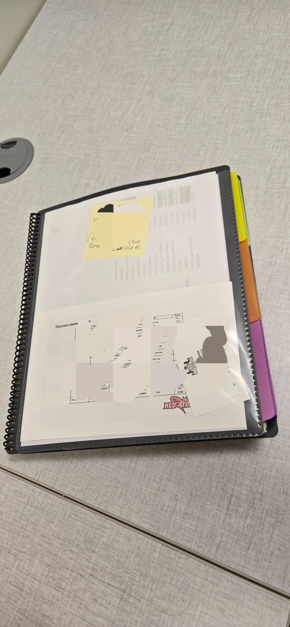 Smead Project Organizer, 24 Pockets, Grey with Assorted Bright Tabs, Tear Resistant Poly, 1/3-Cut Tabs, Letter Size (89206) customer photo 2