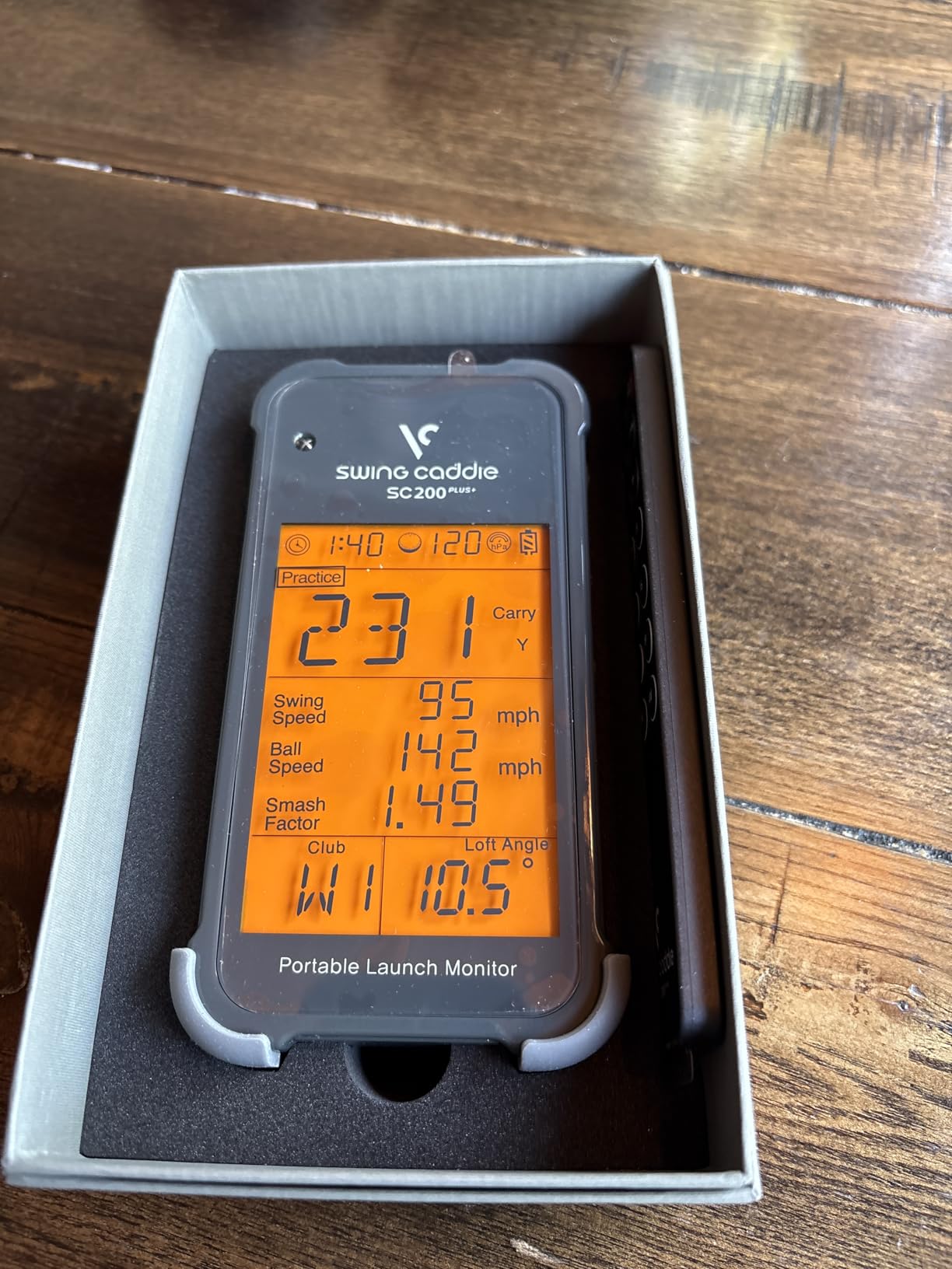 Voice Caddie Portable Golf Launch Monitor and Swing Analyzer with Real-Time Shot Data Tracking | Ideal Golf Swing Trainer/Training Equipment for Indoor & Outdoor | Up to 20 Hours Battery Life customer photo 2