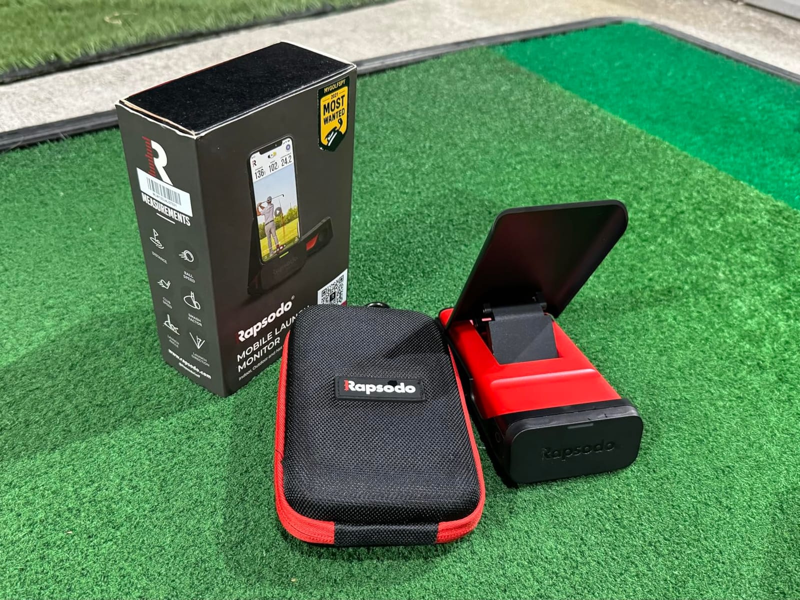 Rapsodo Mobile Launch Monitor Golf Simulator | MLM iPhone & iPad Only | Indoor & Outdoor Swing Analyzer & Tracker | GPS Satellite View | Ball Speed, Club Speed & Launch Angle Data customer photo 2