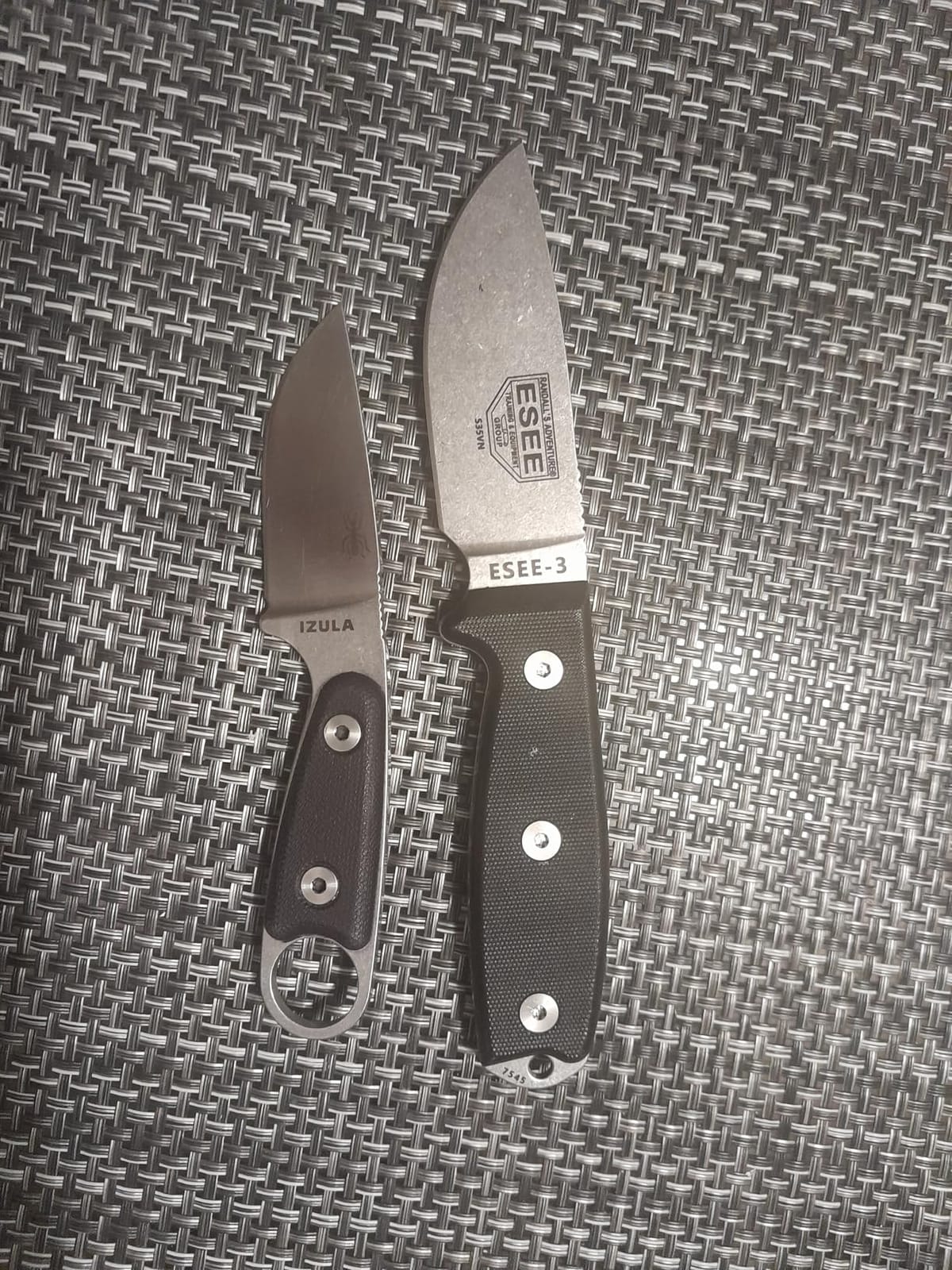 ESEE-3 S35V Fixed Blade Knife, 3D Contoured Handle, Ambidextrous Polymer Sheath, Made in USA customer photo 1