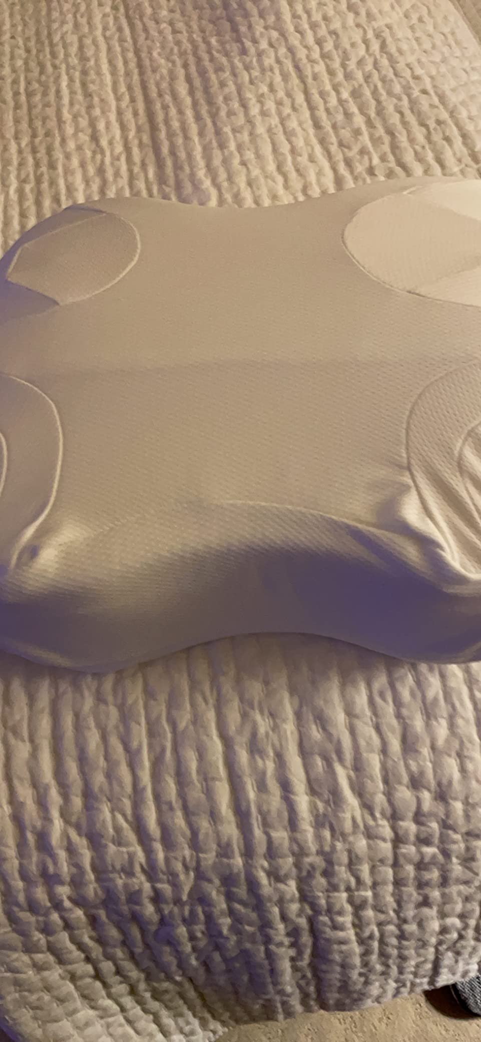 Lunderg CPAP Pillow for Side & Back Sleepers - Memory Foam | Adjustable Height - 2 Pillowcases Included - Reduce Air Leaks & Mask Pressure for Better Sleep - Works with ALL Masks customer photo 2