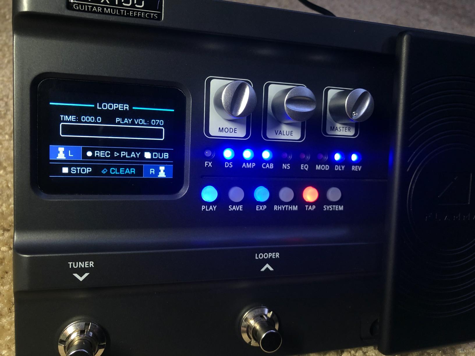 FLAMMA FX100 Guitar Multi-effects Pedal with 55 Amp Models 151 Built-in Effects 80' Looper 40 Drum Machine 10 3rd Party IR Slots Headphone OTG for Home Practice Performance Live Streaming customer photo 1