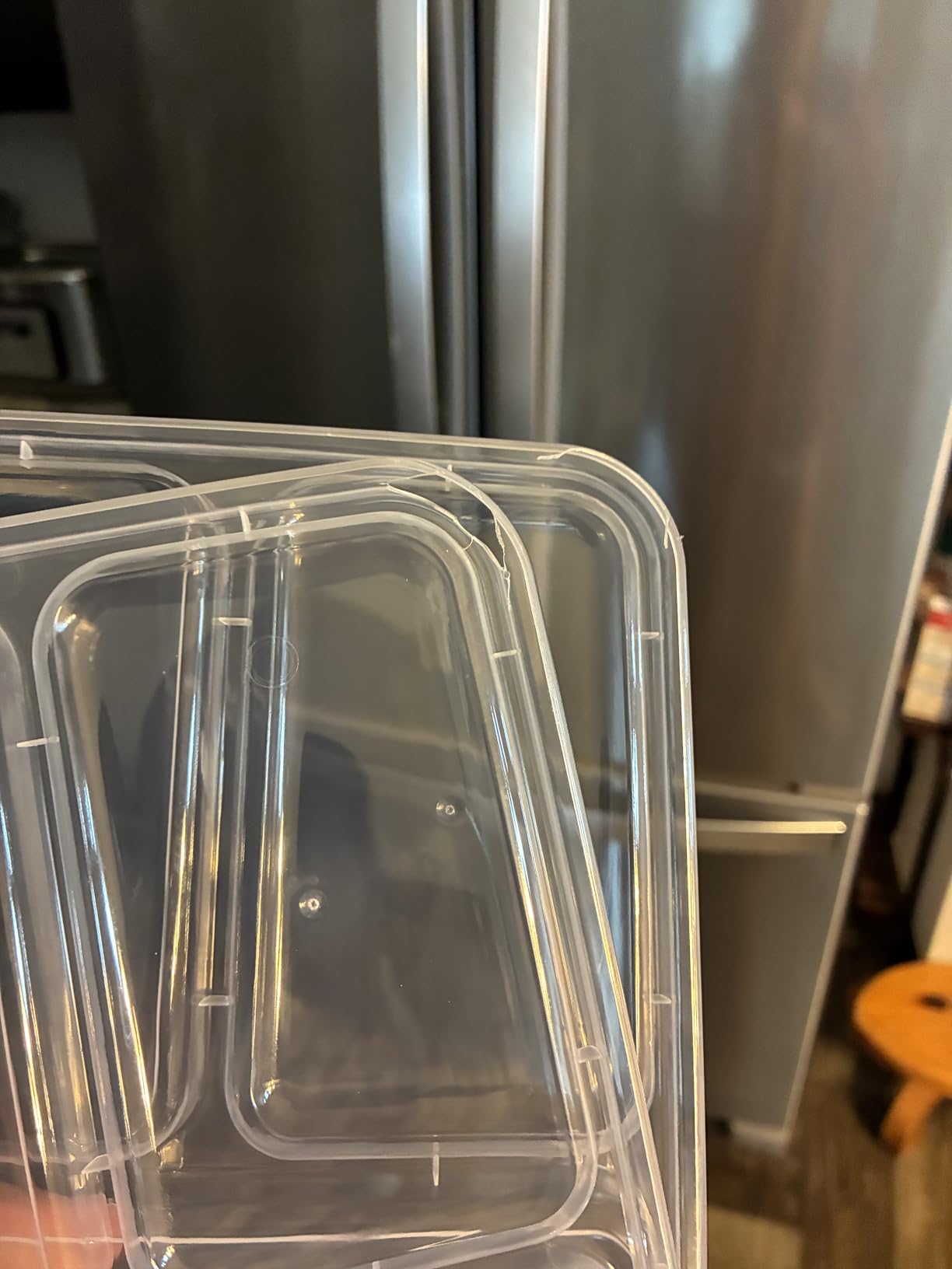 Bentgo Prep 3-Compartment Meal Prep Containers with Lids, 20 Piece Set | 4-Cup Capacity, Portion Control, Stackable, Microwave, Freezer & Dishwasher-Safe, PFAS & BPA-Free (Silver) customer photo 1