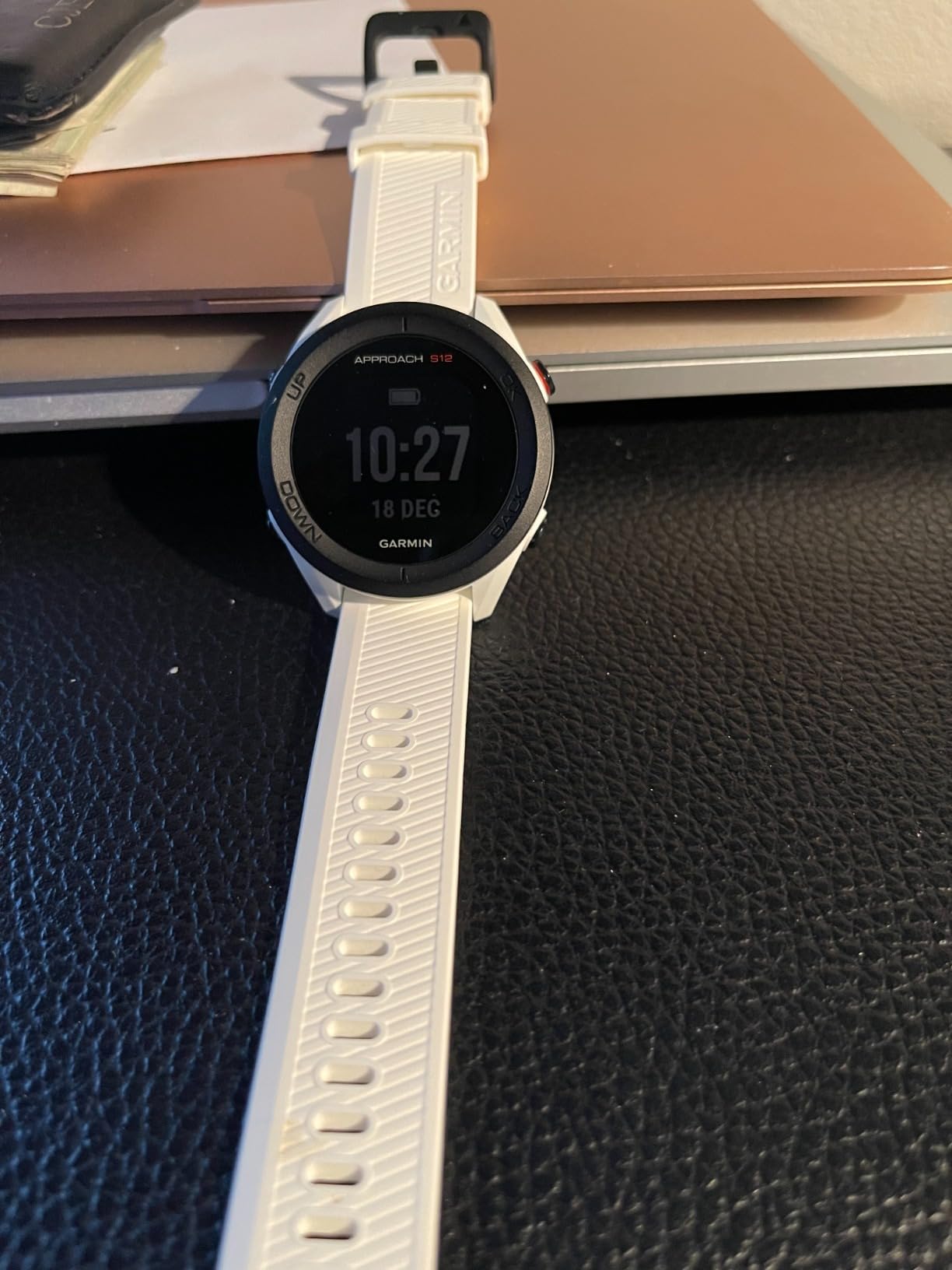 Garmin Approach S12, Easy-to-Use GPS Golf Watch, 42k+ Preloaded Courses, Black, 010-02472-00 customer photo 2