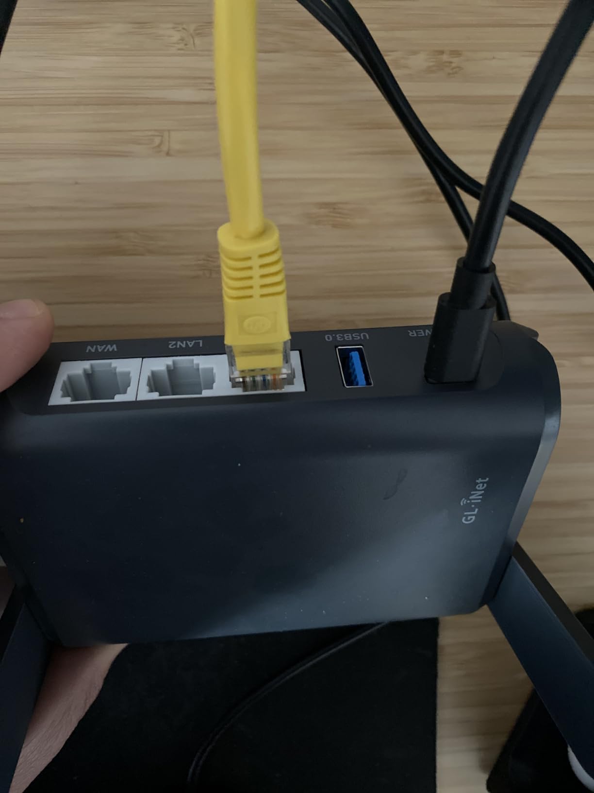 GL.iNet GL-AXT1800 Slate AX Pocket-Sized Wi-Fi 6 Travel Router with VPN, Dual-band up to 1800 Mbps, MU-MIMO and OFDMA, connects up to 120 devices customer photo 1