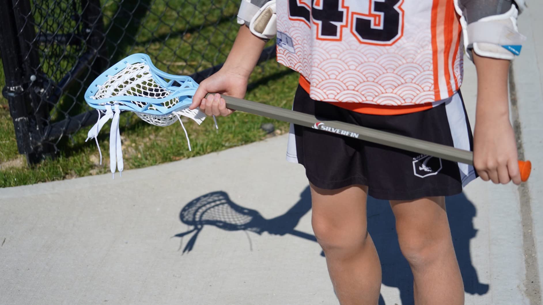 Silverfin Mens Complete Lacrosse Stick with Mesh Pocket customer photo 2