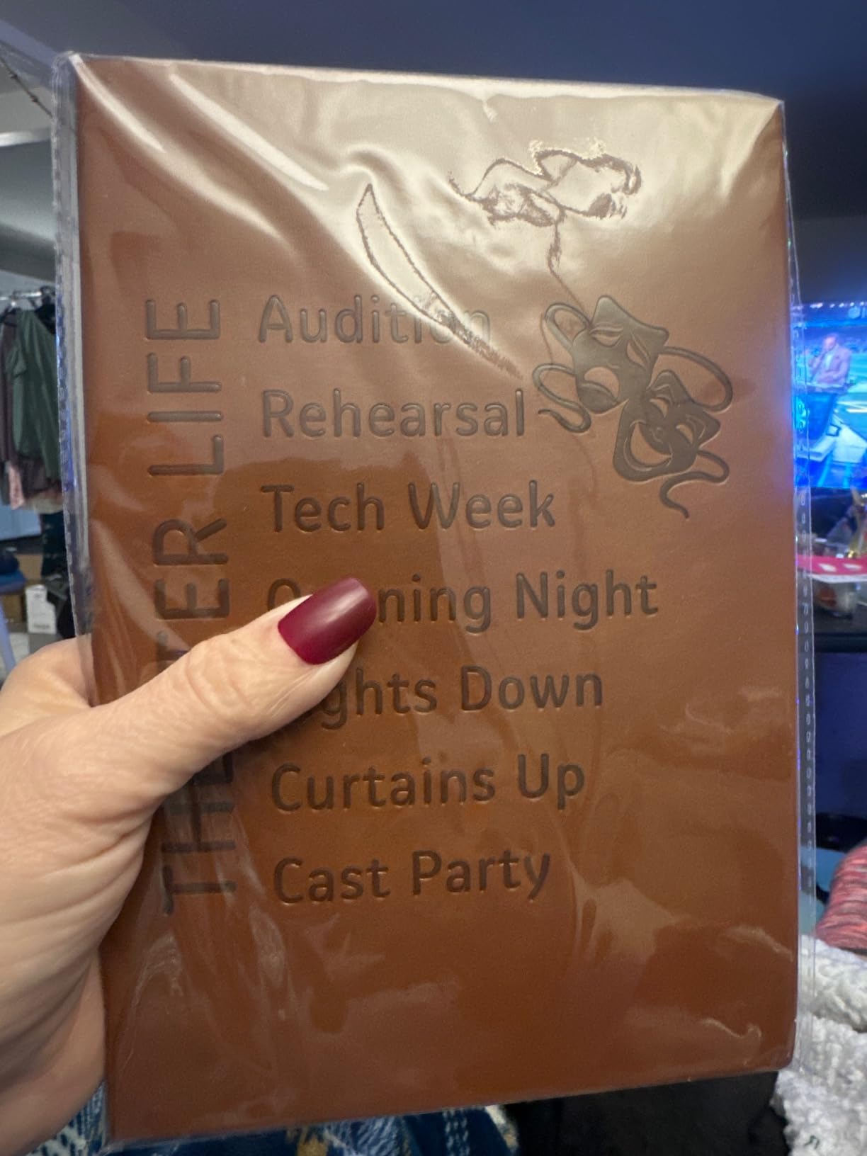LBWCER Music is What Feelings Sound Like Leather Journal Notebook Music Teacher Gift customer photo 2