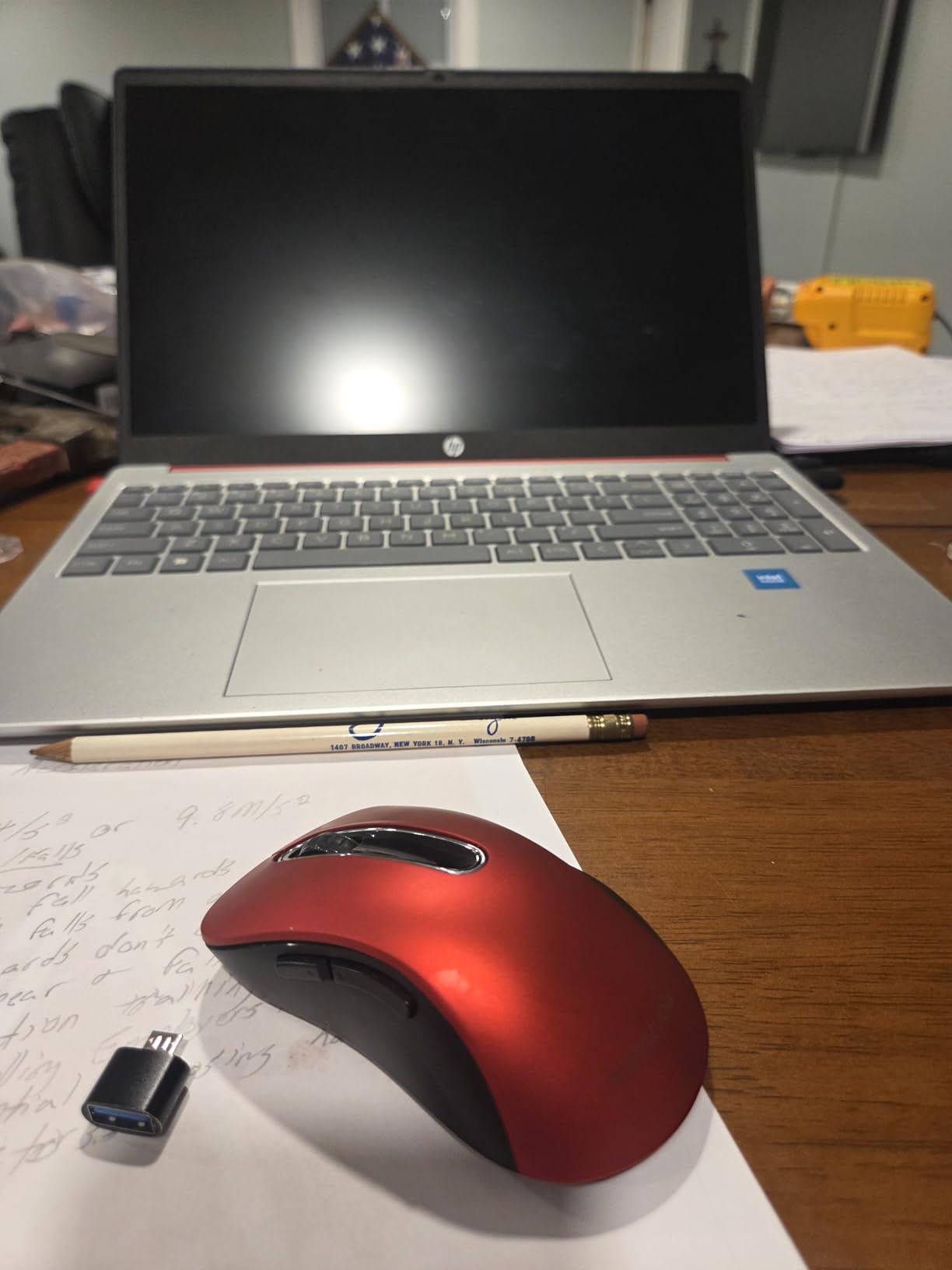 HP 2023 15'' HD IPS Laptop, Windows 11, Intel Pentium 4-Core Processor Up to 2.70GHz, 8GB RAM, 128GB SSD, HDMI, Super-Fast 6th Gen WiFi, Dale Red (Renewed) customer photo 1