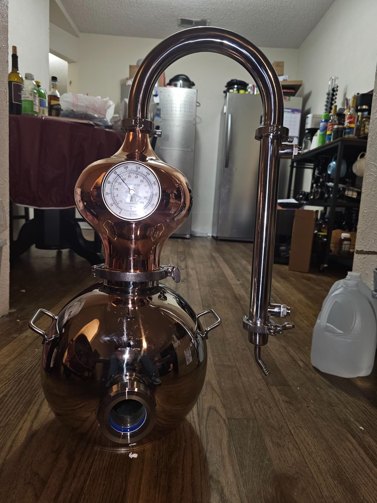 HOOLOO D15 3Gal Alcohol Still Essential Oil Distiller Wine Making Kit | Home Distilling Equipment,Stills for Distilling Moonshine,Hydrosol,Essential Oil,Copper Still,Alembic Still,Whiskey Still customer photo 1