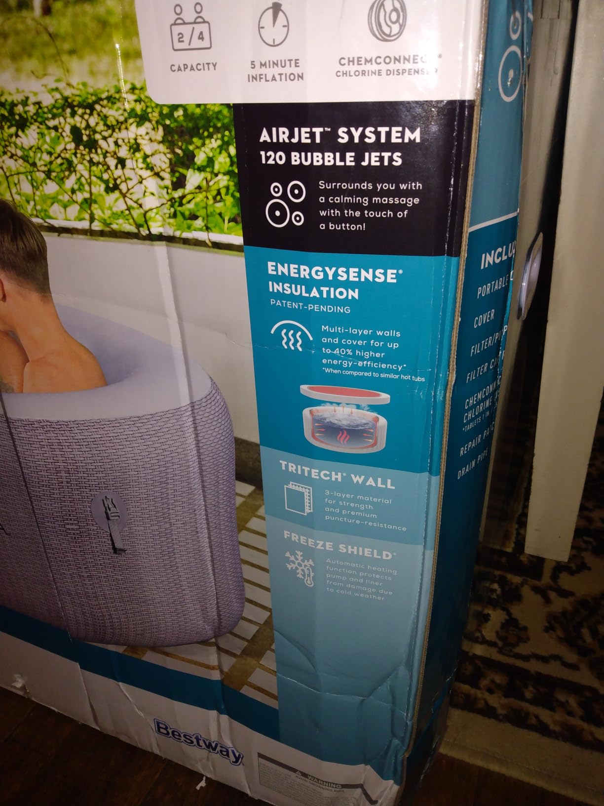 Bestway SaluSpa Cancun Energy-Efficient 2-4 Person Inflatable Hot Tub customer photo 2