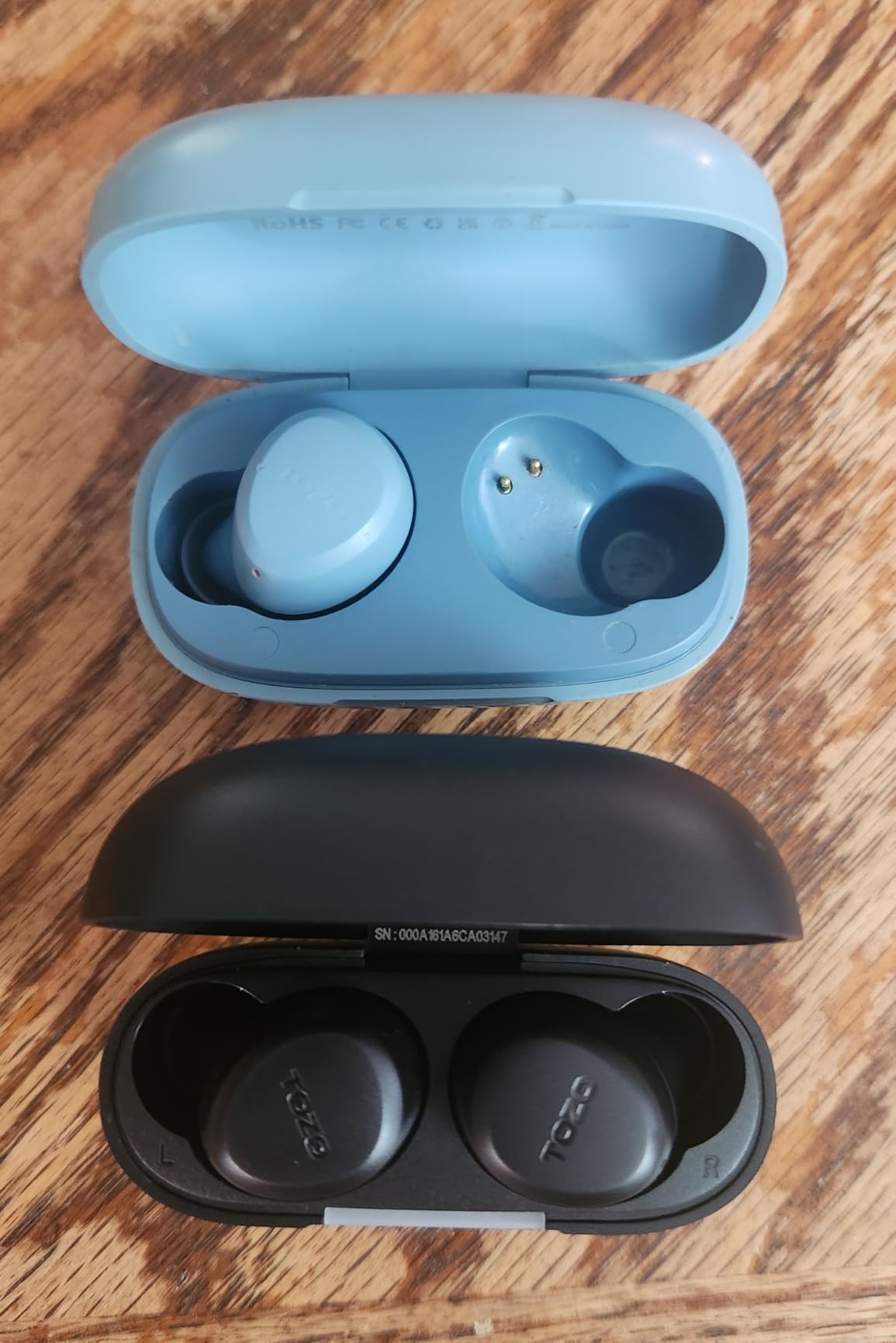 TOZO A1 Wireless Earbuds Bluetooth 5.3 Light Weight in Ear Headphones | IPX5 Waterproof, 2 Mics for AI Calls, Immersive Premium Sound Bass Headset with Charging Case, 32 EQ via App Rose Gold customer photo 1