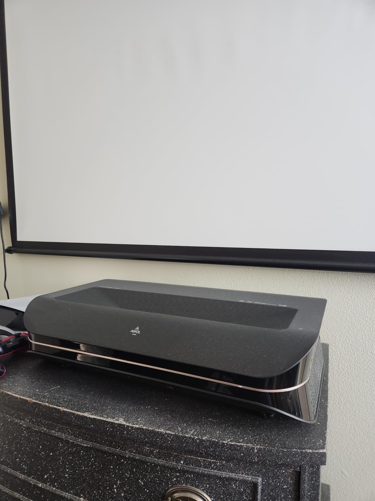 AWOL VISION LTV-3000 Pro 4K 3D Ultra Short Throw Triple Laser Projector, Dolby Vision & Atmos, HDR10+, 150