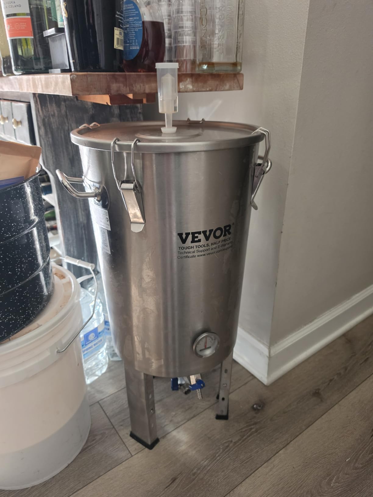 VEVOR Fermentation tank 8 Gallon Stainless Steel Beer Brew Fermentor Brew Bucket Fermentor for Home Brewing with Conical Base Brewing Equipment customer photo 1