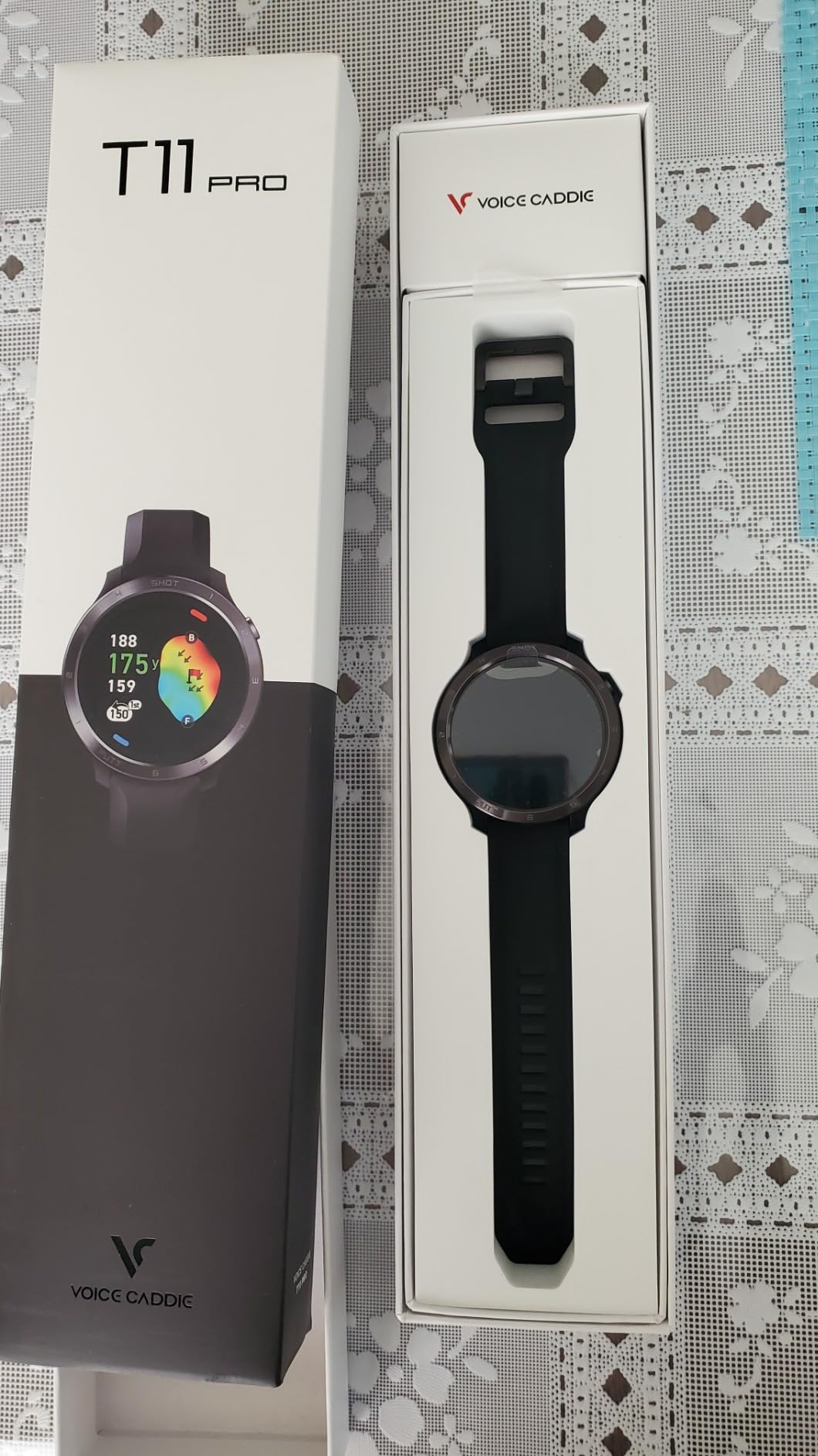 Voice Caddie T11 PRO GPS Golf Watch, AMOLED Display, Green Undulation, No Monthly Subscription, 40k+ Preinstalled Courses with Shot Tracking, Practice Tempo Mode, Putt View, 1.3