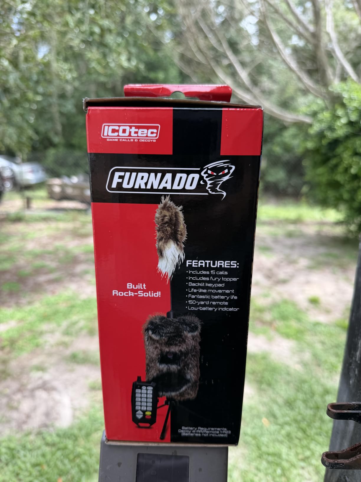 Icotec Furnado Predator Game Caller Decoy Combo - Designed for Coyote, Fox, Bobcat, Raccoon Hunting - 15 Sounds Included, 150 Yard Remote Range customer photo 1