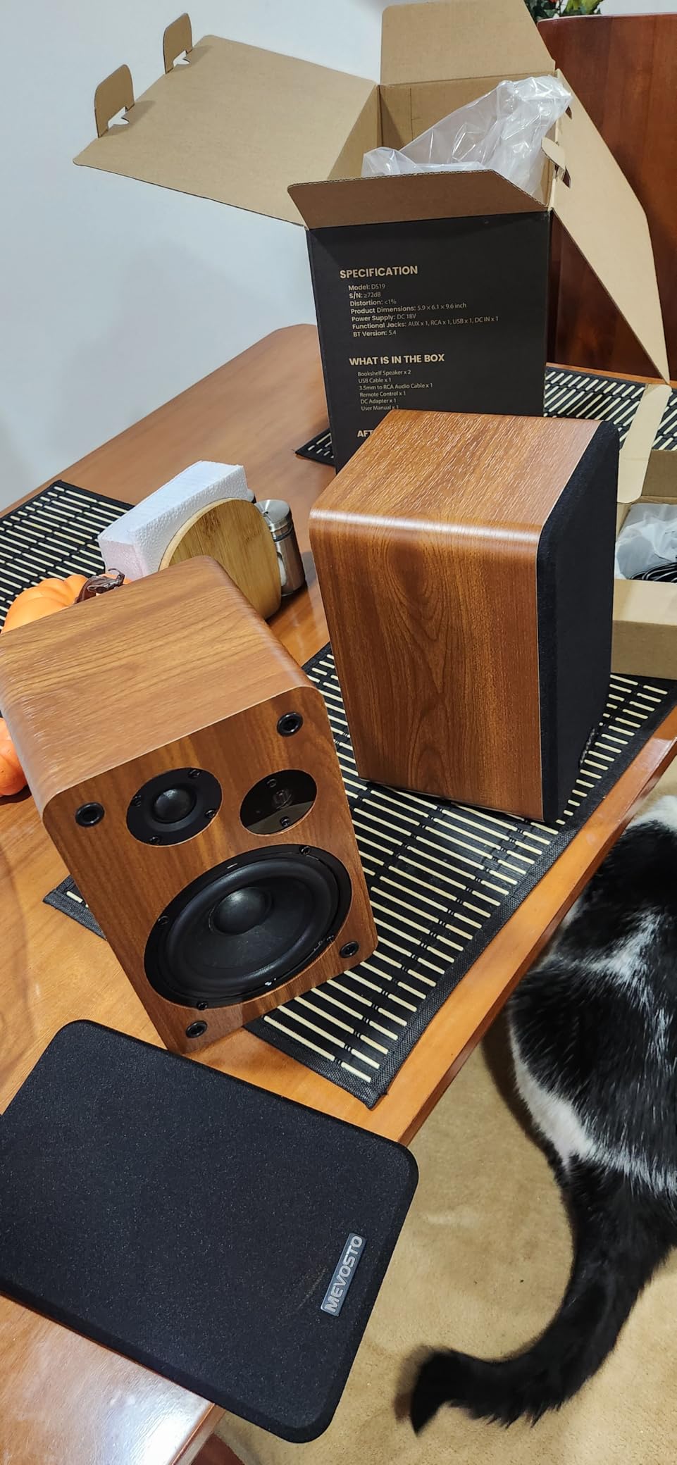 Active Bookshelf Speakers 36W RMS - BT 5.4 Wireless Speaker with 5 Inch Woofer, Silk Dome Tweeter PC Speakers - USB Digital Audio Studio Monitors Bass & Treble Adjust AUX Input for Record Player TV customer photo 2