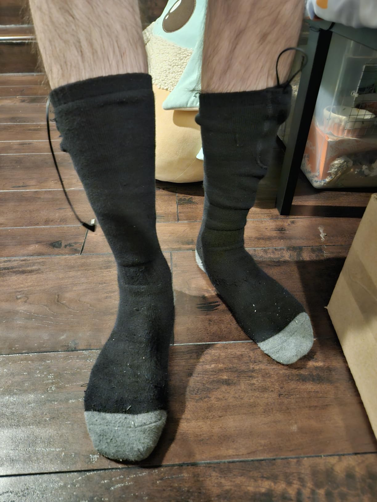 Heated Socks, Heated Socks for Women Men with App Control 2 * 8500mAh Rechargeable Electric Heated Socks Washable Warm Socks for Outdoors Work Skiing Hunting Riding Cycling Hiking Camping Xmas Gifts customer photo 2