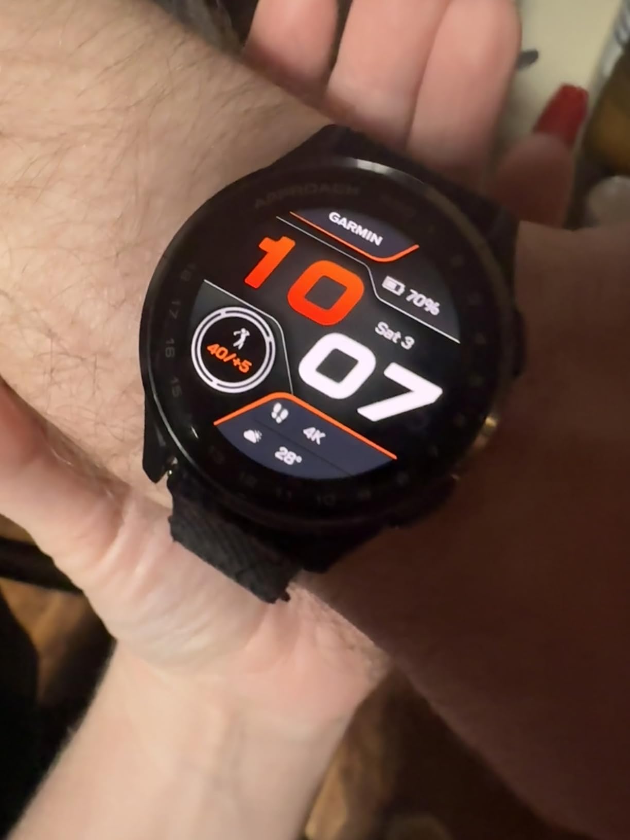 Garmin Approach S50, Golf GPS Smartwatch, 43mm, Black customer photo 1