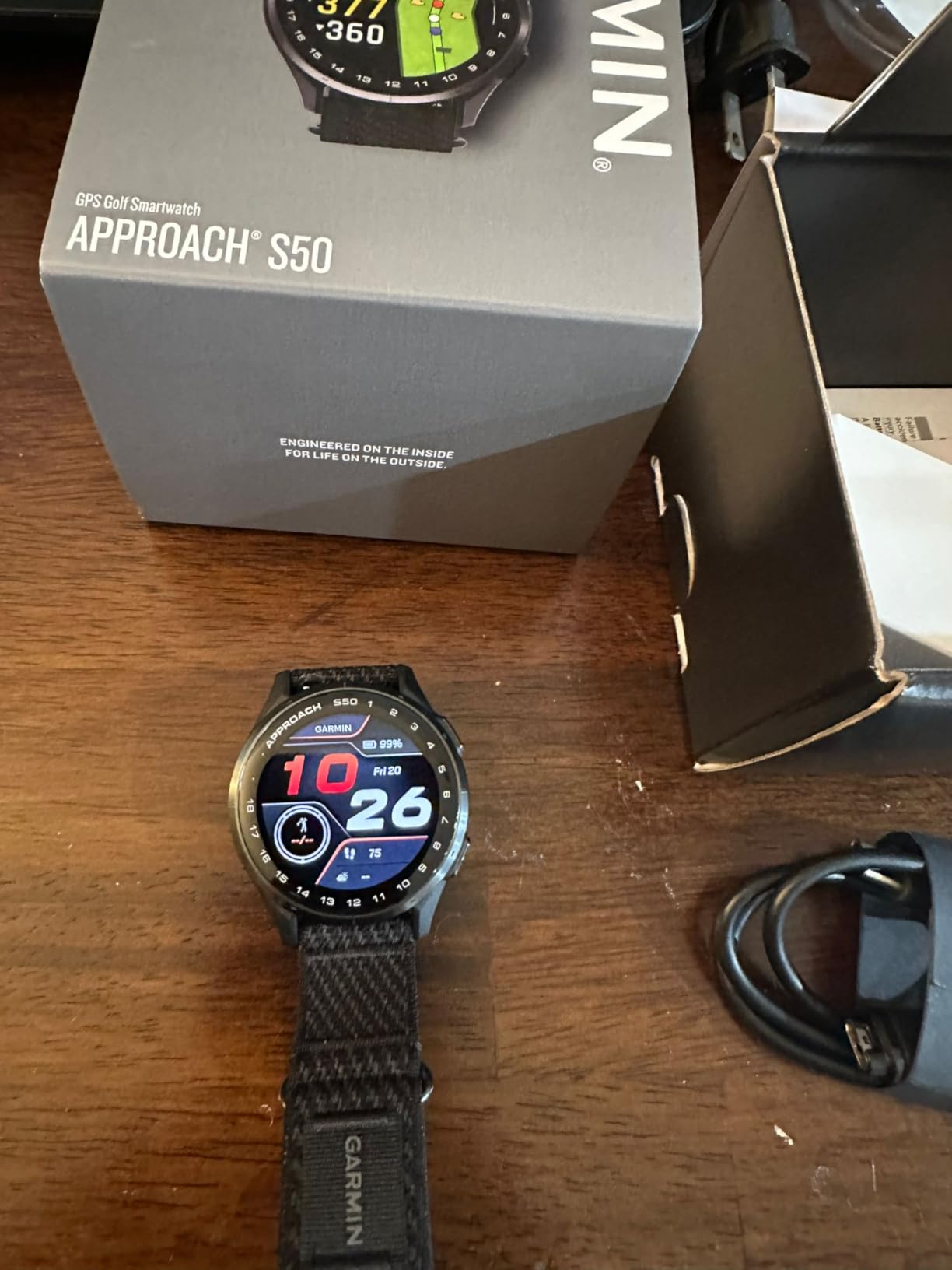 Garmin Approach S50, Golf GPS Smartwatch, 43mm, Black customer photo 2