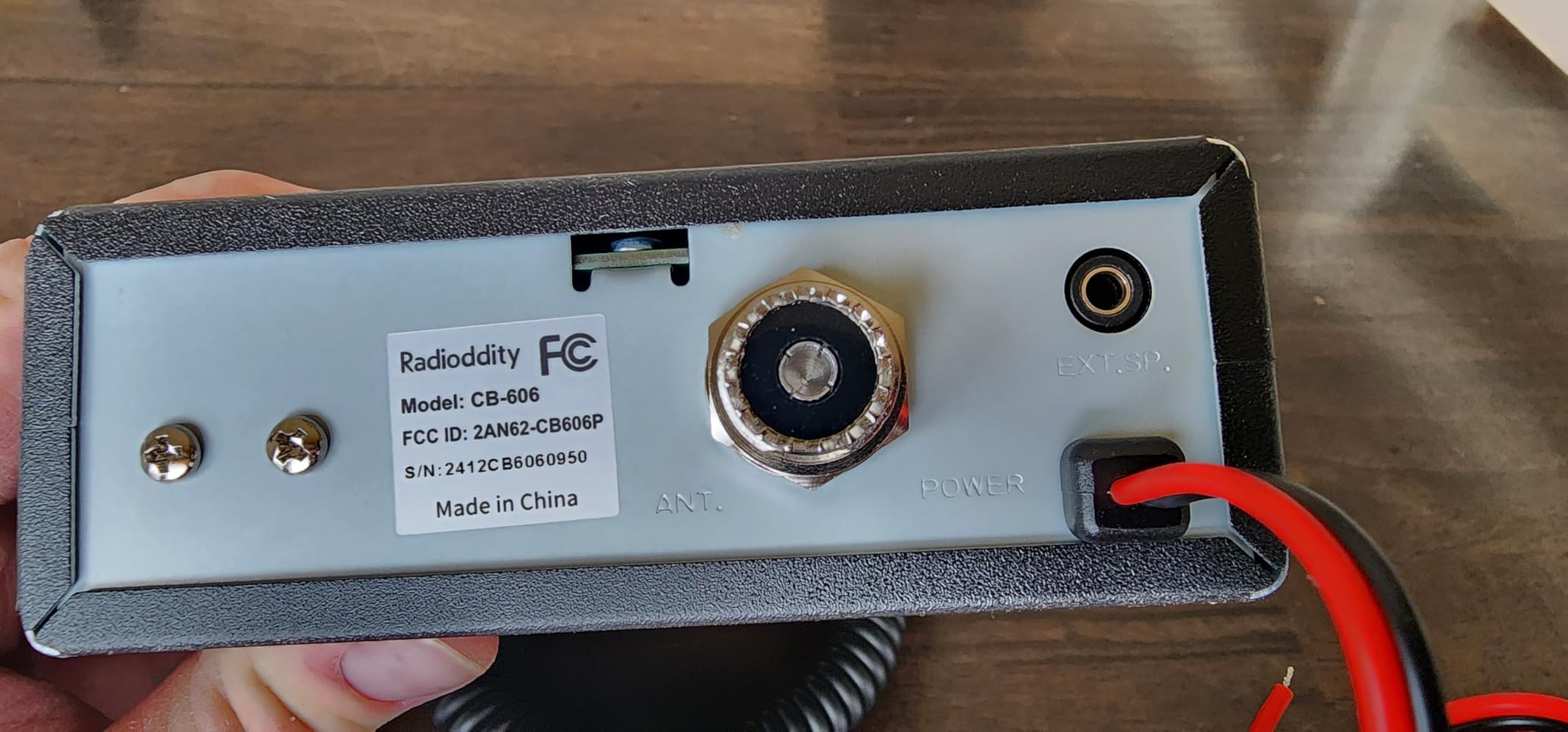 Radioddity CB-606 CB Radio AM/FM/PA, 40 Channels, 4W, 40 Channel, VOX | Compact Mobile Transceiver 2.2