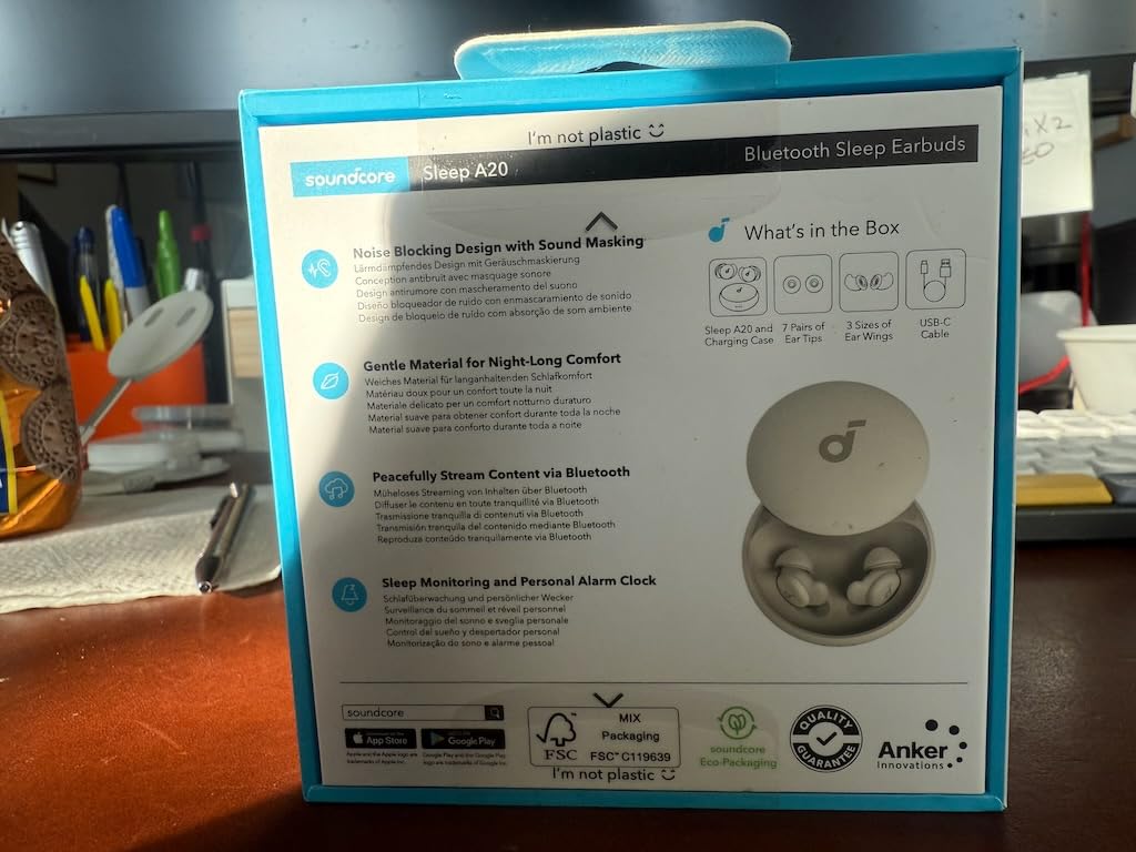 Soundcore Sleep A20 Set by Anker, Sleep Earbuds with Comfortable Ear Tips customer photo 1
