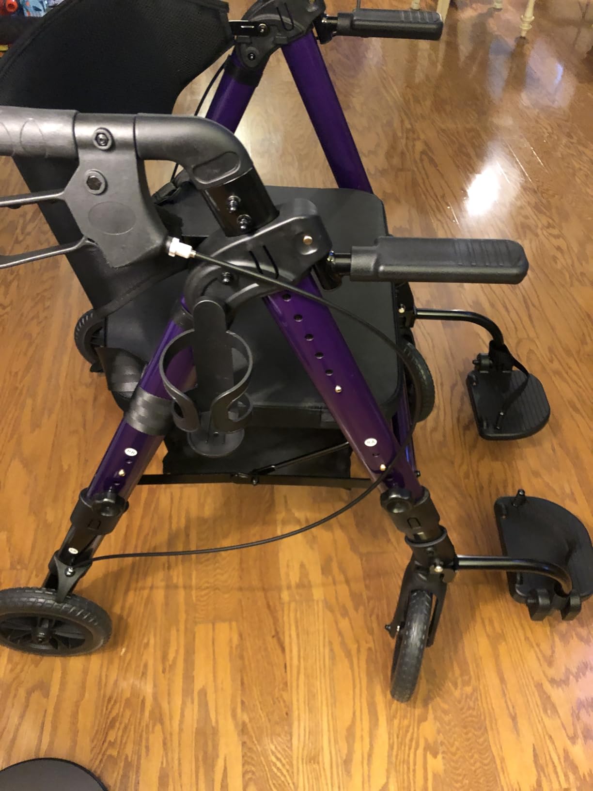 Bariatric Rollator Wheelchair Combo 450 lbs, Walkers for Seniors with Seat | 28