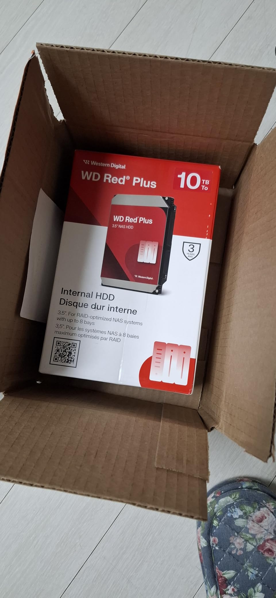 Western Digital 12TB WD Red Plus NAS Internal Hard Drive HDD - 7200 RPM, SATA 6 GB/s, CMR, 512 MB Cache, 3.5