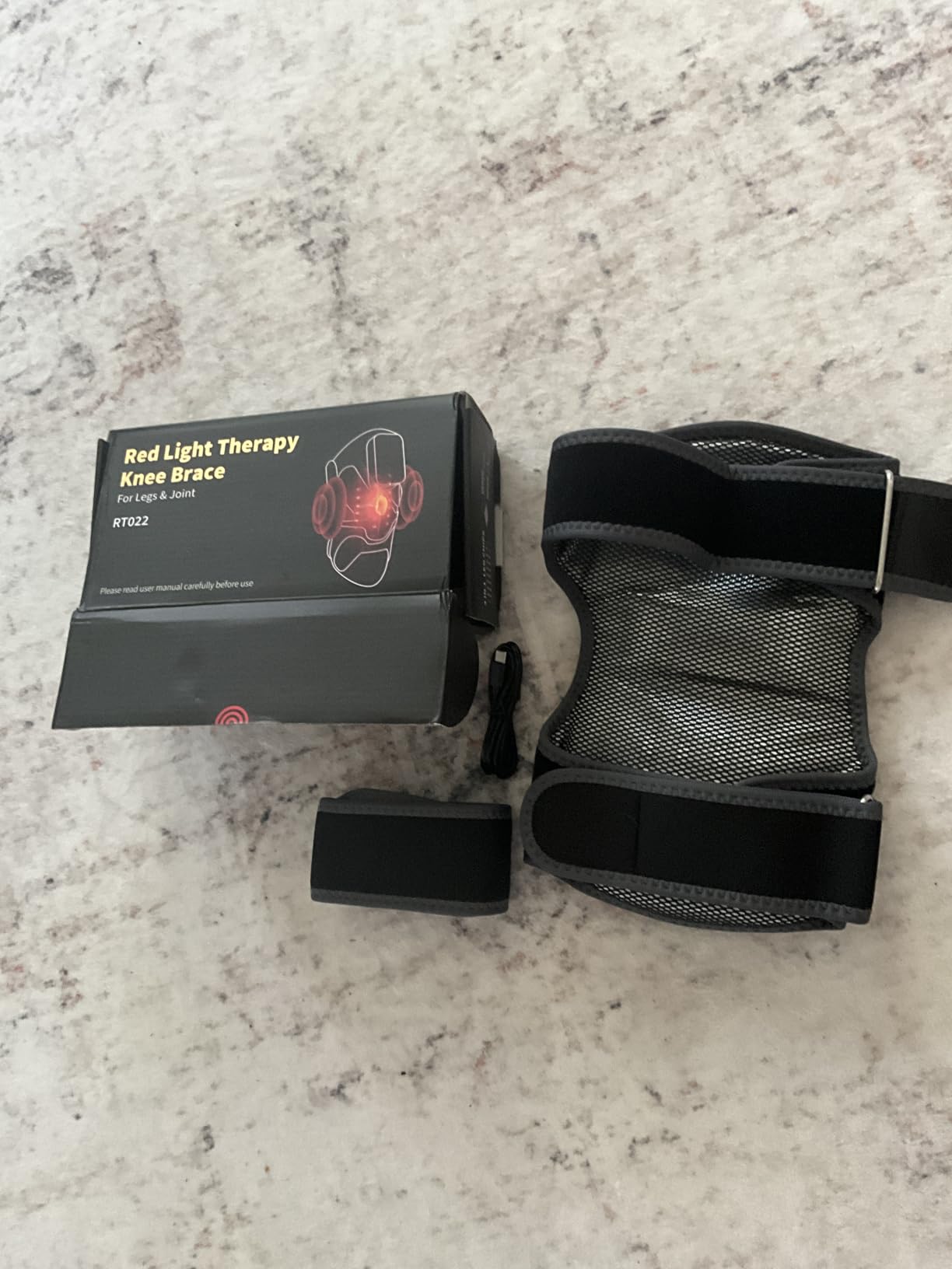 Red Light Therapy Knee Massager 660nm & 850nm, Heated Vibration Knee Brace Cordless Rechargeable 5000mAh, Timer & Pulse Modes for Knee Elbow Shoulder Joint Comfort Support Device customer photo 2