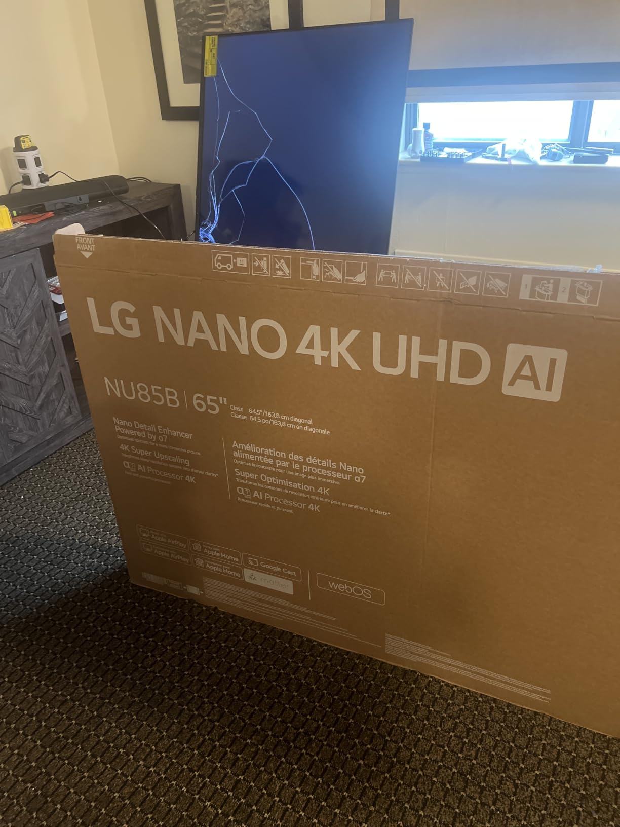 LG 65-Inch Class Nano AI 4K NU85 Series Smart TV w/AI Sound Pro, HDR10, AI 4K Super Upscaling, Filmmaker Mode, Wow Orchestra (65NU850BPUA, 2026) customer photo 1