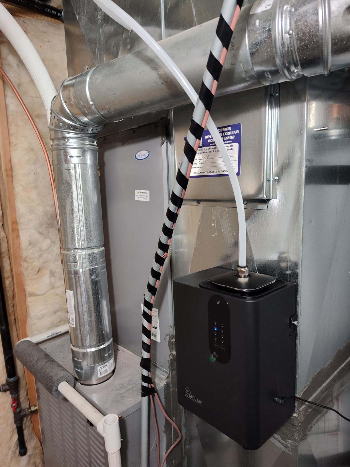 HVAC Diffuser Scent System Whole House, Hotel Commercial Collection Machine | 4500 Sq Ft, Metal, Ultra Quiet, Safety Lock, Bluetooth App - Black, Includes 2 x 60ml Oils customer photo 2