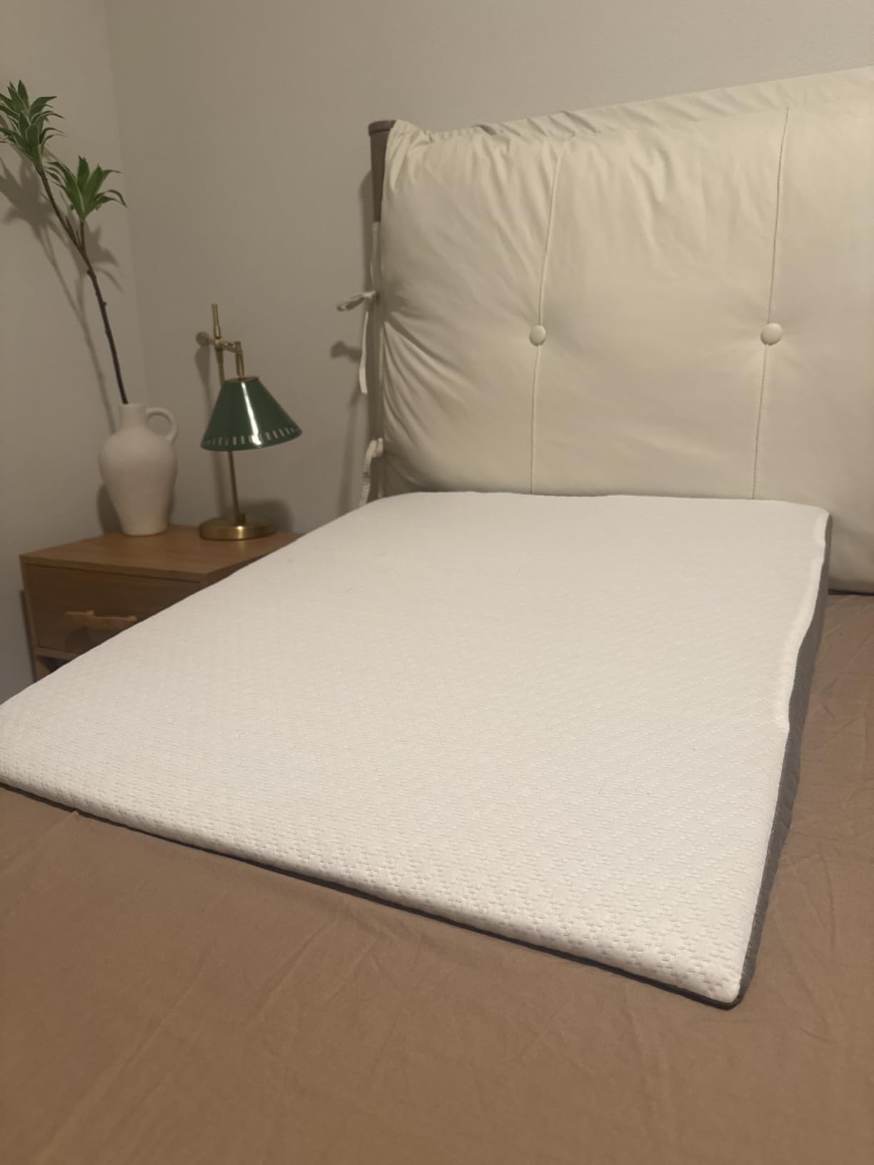Kolbs Bed Wedge Pillow for Sleep Apnea, Acid Reflux and Back Pain Relief, Anti Snore Pillow, Premium Foam Wedge Cushion with Chic Jacquard Cover - Headboard Wedges for Sleeping (5