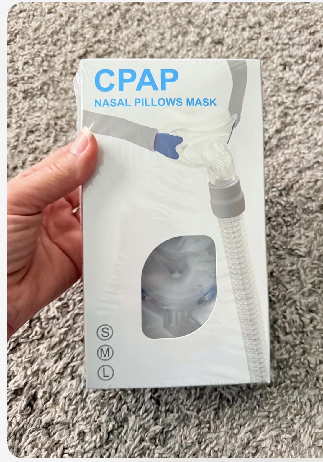 CPAP Mask, Full Face CPAP Masks, Full Cover Replacement Kit for Airfit F20, Comfort Series Nasal CPAP MASK, Cpap Masks Includes Headgear, Cushion, Frame and Elbow, L customer photo 1