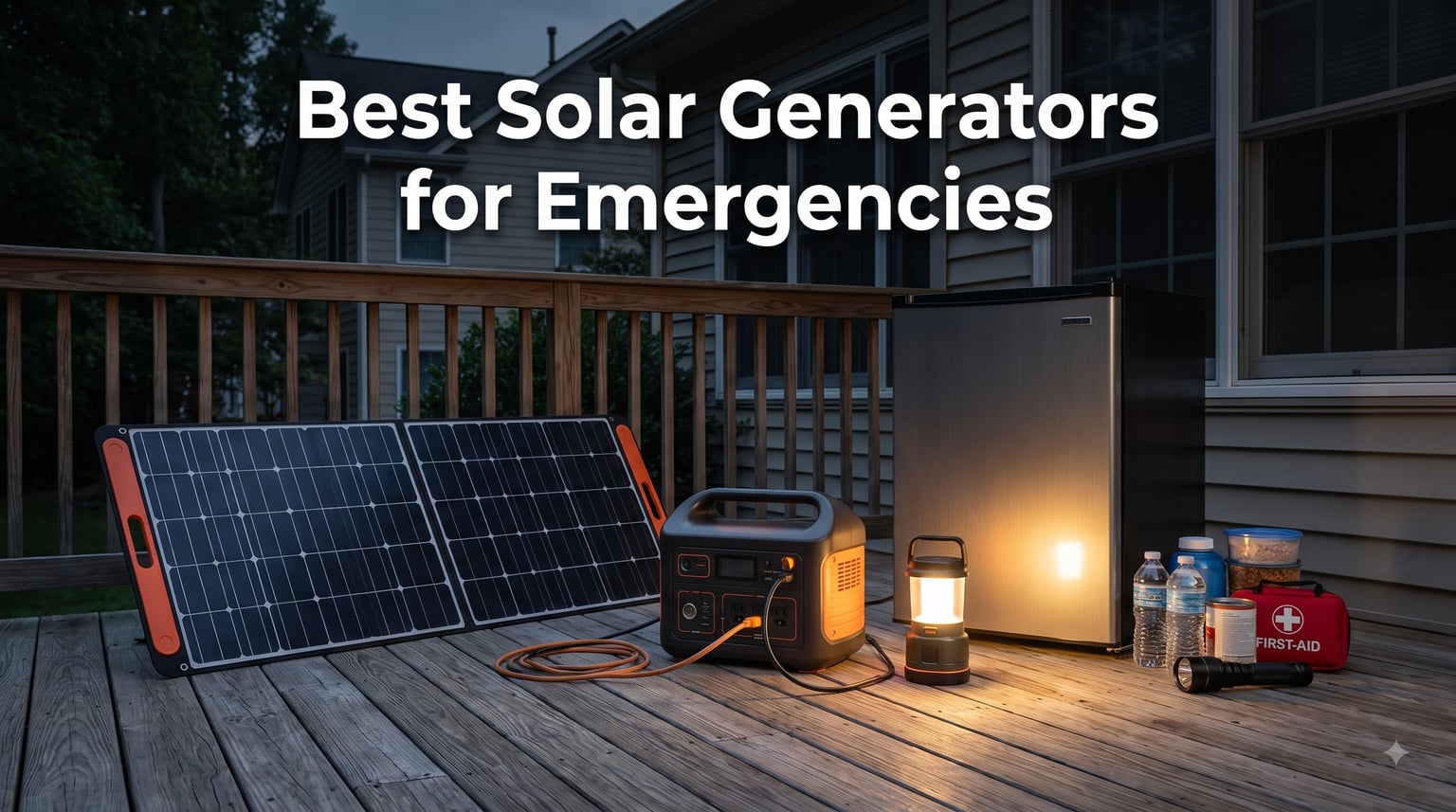 Best Solar Generators for Emergencies