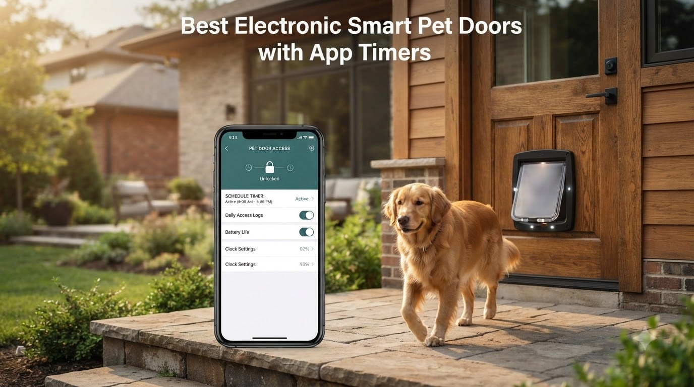 Best Electronic Smart Pet Doors with App Timers
