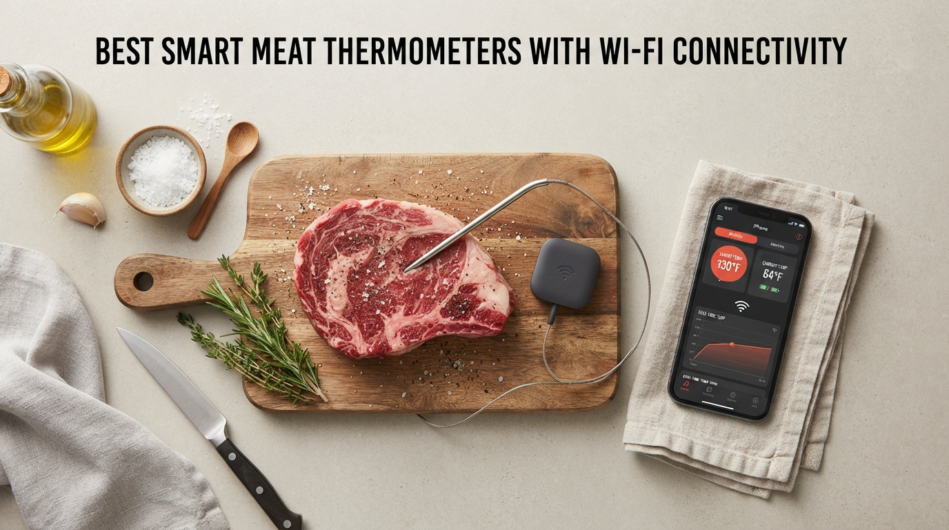 Best Smart Meat Thermometers with Wi-Fi Connectivity