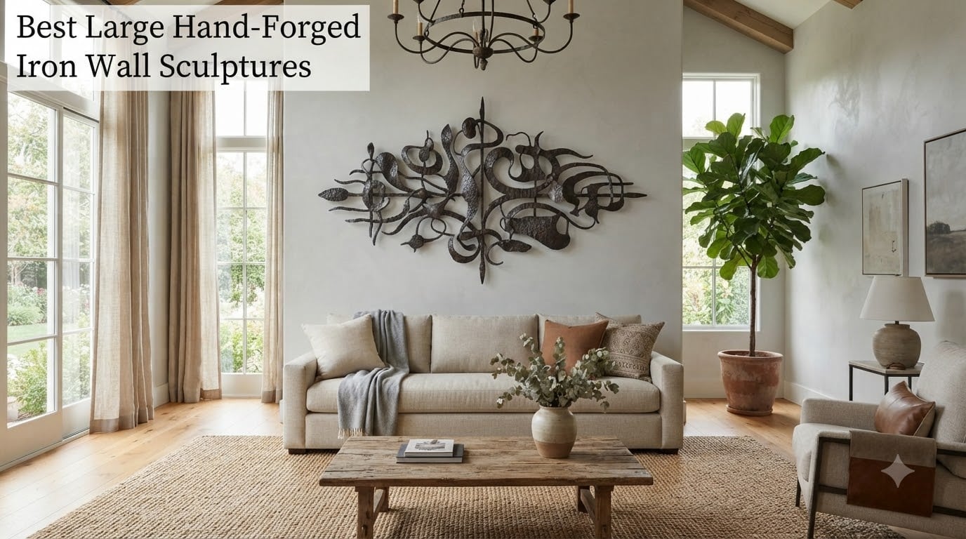 Best Large Hand-Forged Iron Wall Sculptures
